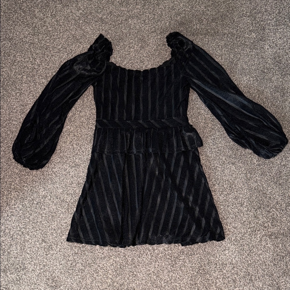 House of Harlow 1960 Black Velvet Mini Dress